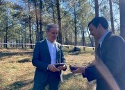 Pomar gerido pelo Centro PINUS recebe Secretário de Estado com a tutela das florestas